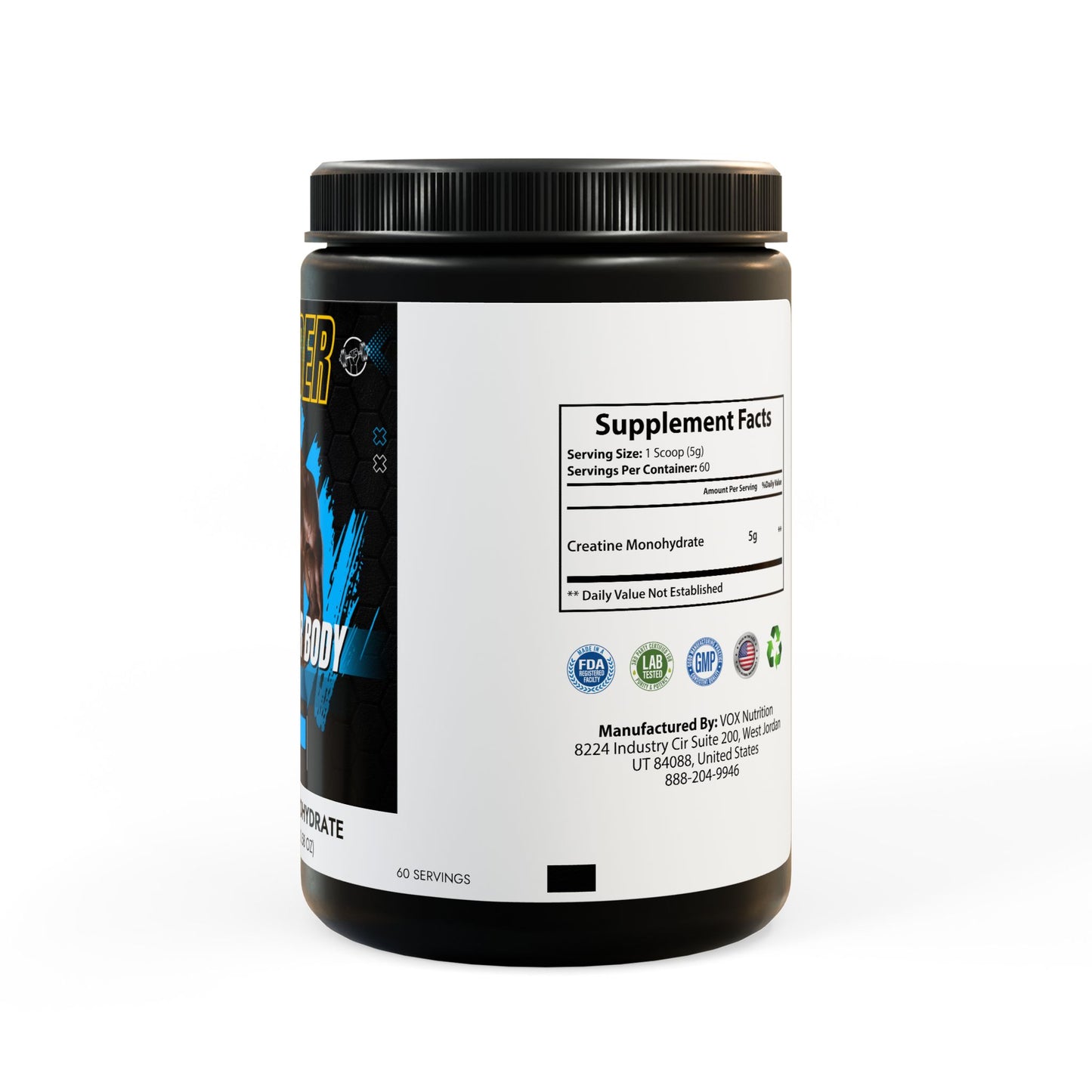 Creatine Monohydrate Supplement B+ (300g, 10.58oz)